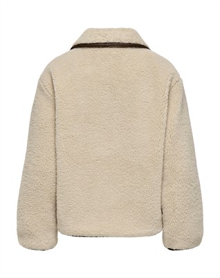 JDYNoella Life Teddy Jakke - Cement